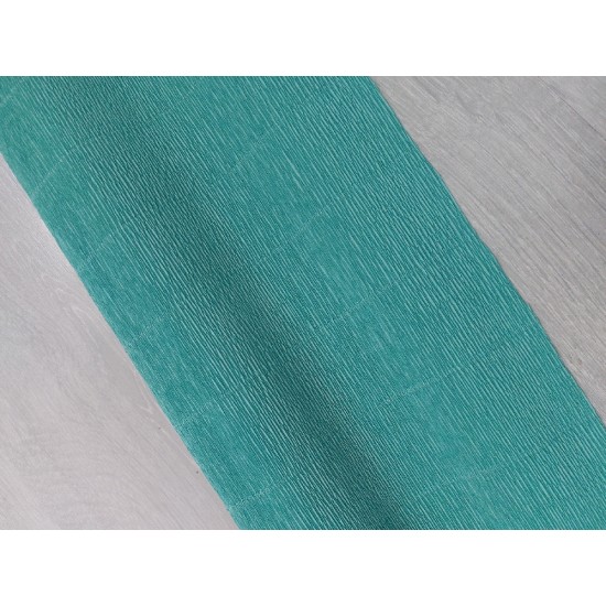 УЦЕНКА Бумага гофрированная простая 180 гр (50 СМ*2,3 М) 17Е/4 морской зеленый, цена за рулон